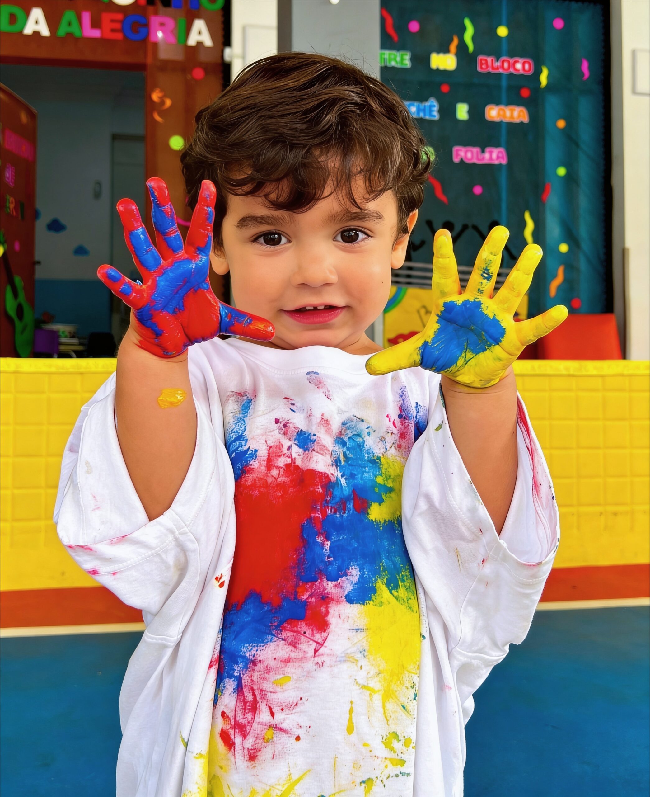 menino pintura tratada